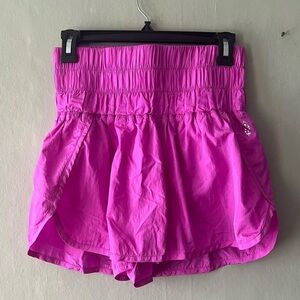 Free People Movement Hot Pink Way Home Shorts Size Medium